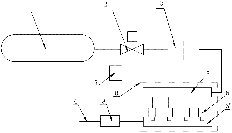 Common-rail fuel supply system of fuel cell or multi-fuel engine