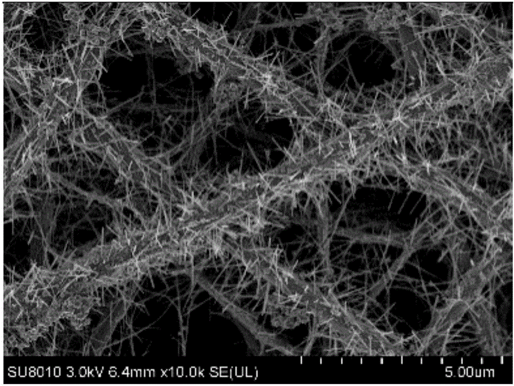 Hierarchical-structure MnOx/TiO2 nanofiber catalyst for acetone oxidation and preparation method of hierarchical-structure MnOx/TiO2 nanofiber catalyst