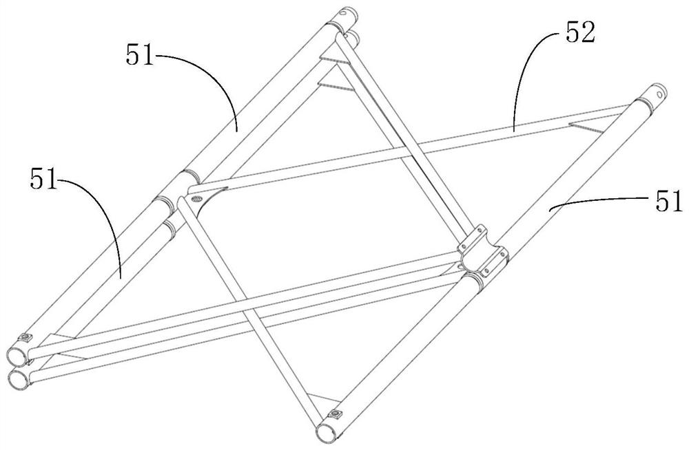 Folding type steel support packing device and packing method thereof