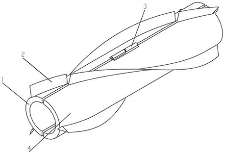 Float barrel spiral strake vortex-induced vibration suppression device