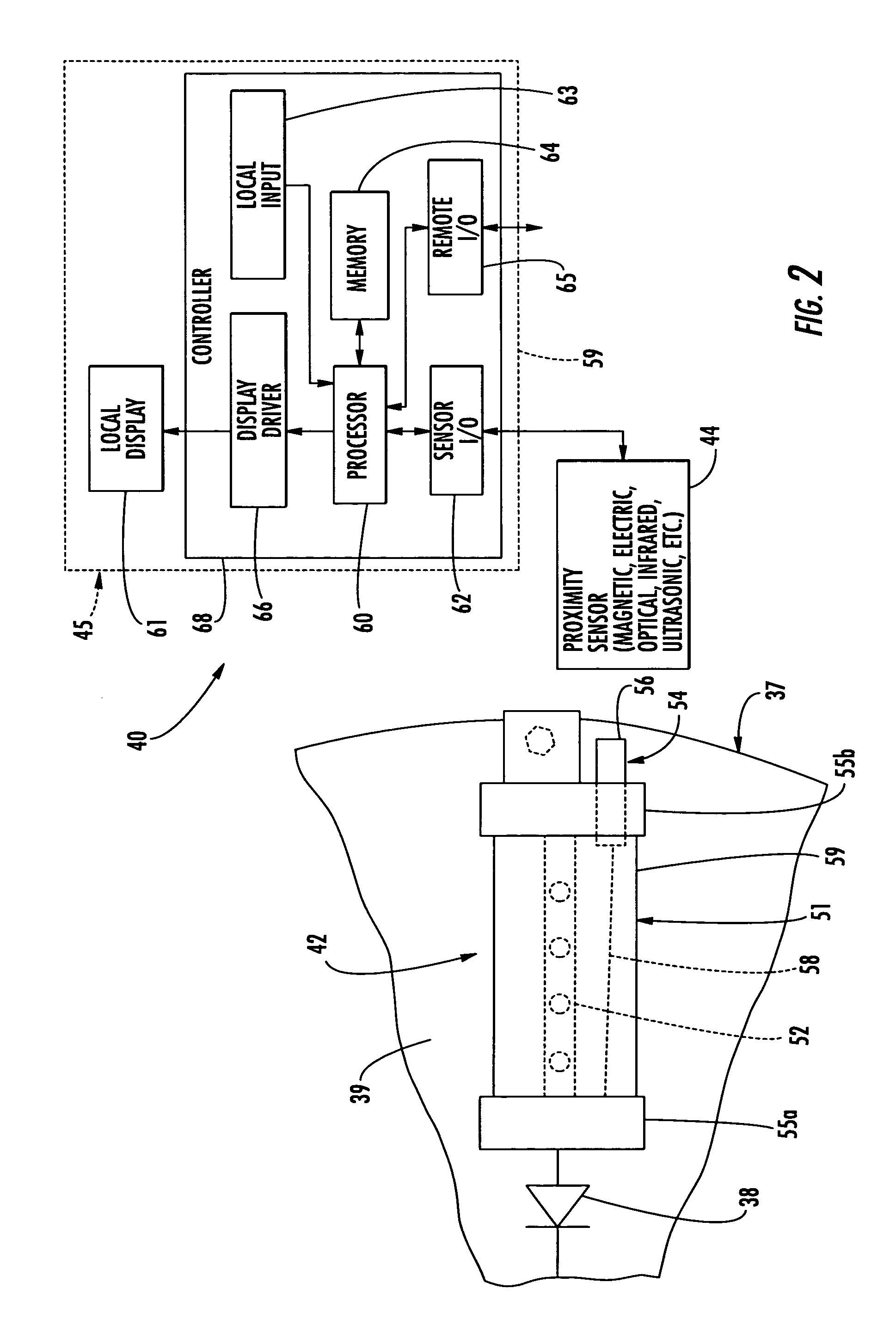 Sensing apparatus for blown fuse of rectifying wheel and associated methods