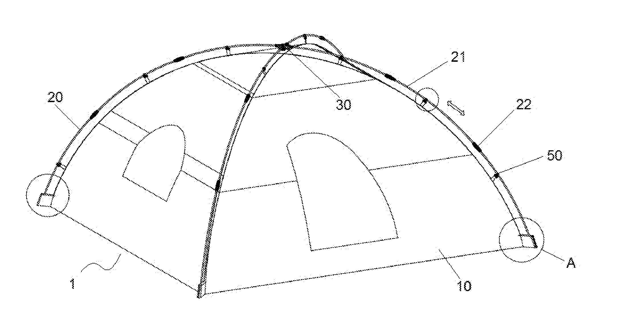 Foldable tent