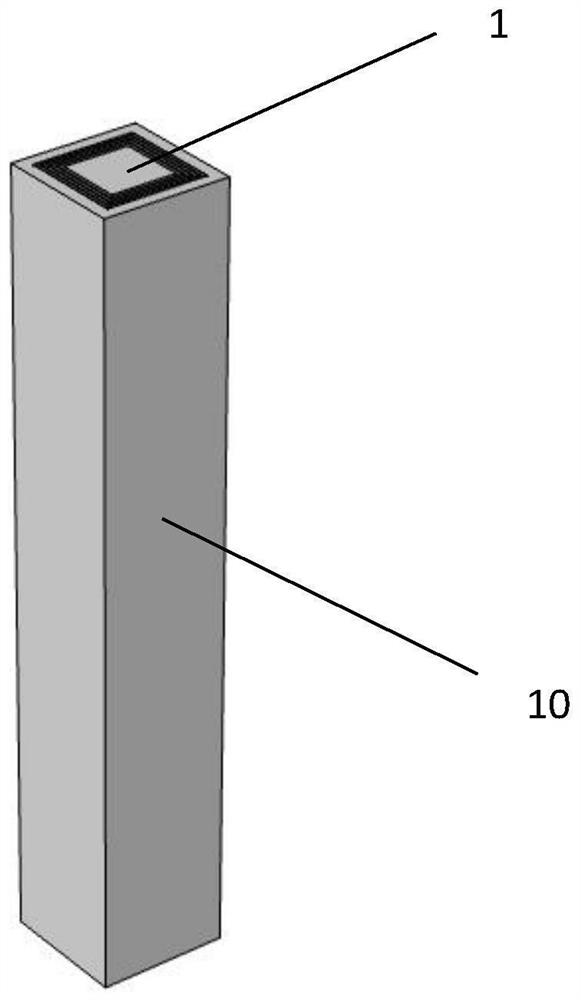 Low-frequency damping square annual ring earthquake meta-structure