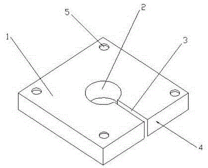 Machinery mounting plate with notch groove