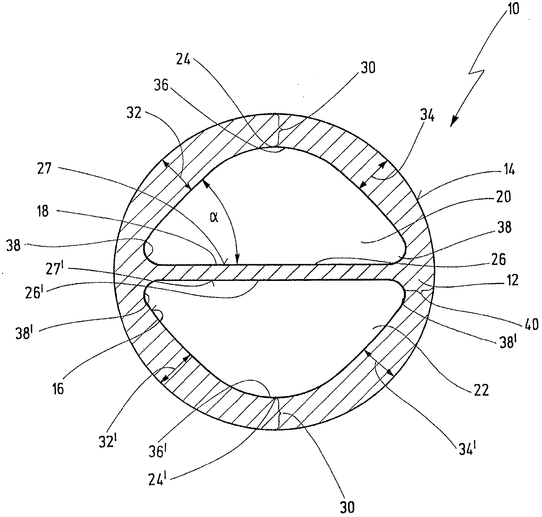 Double lumen tubing with improved kinking resistance