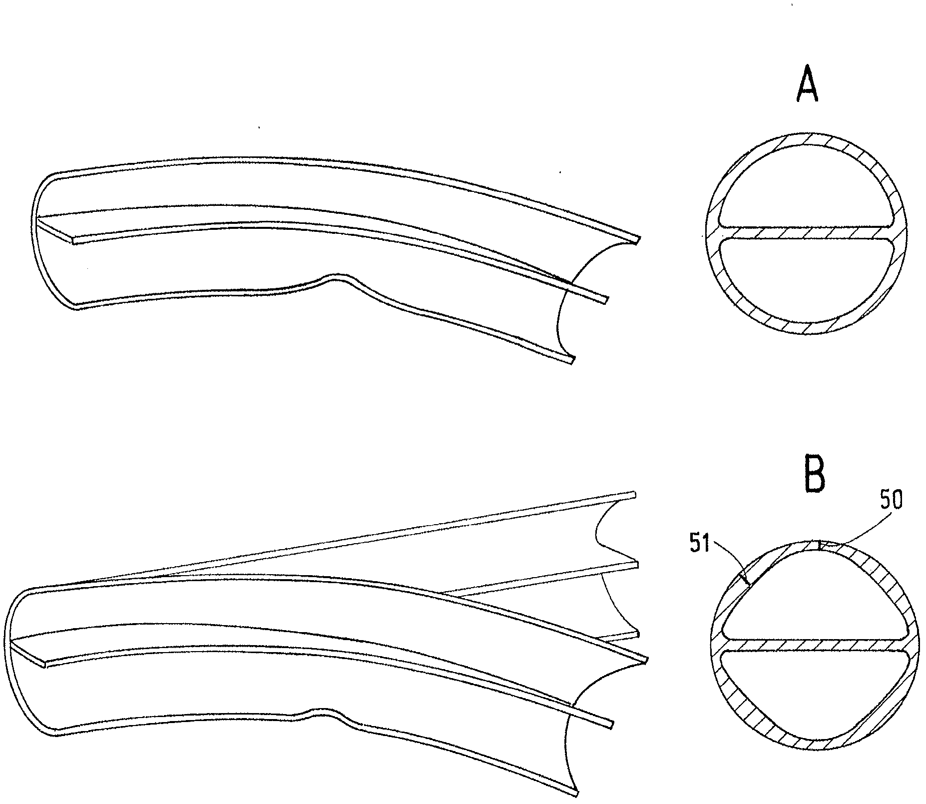 Double lumen tubing with improved kinking resistance