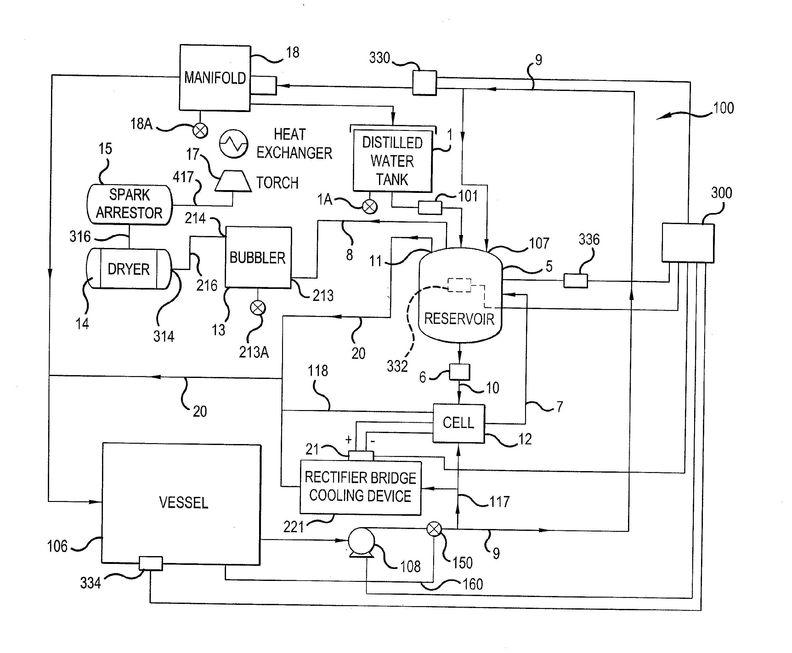 Heating system with integrated hydrogen generation