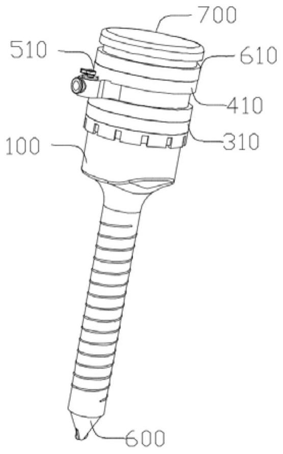 Abdominal drainage puncture device
