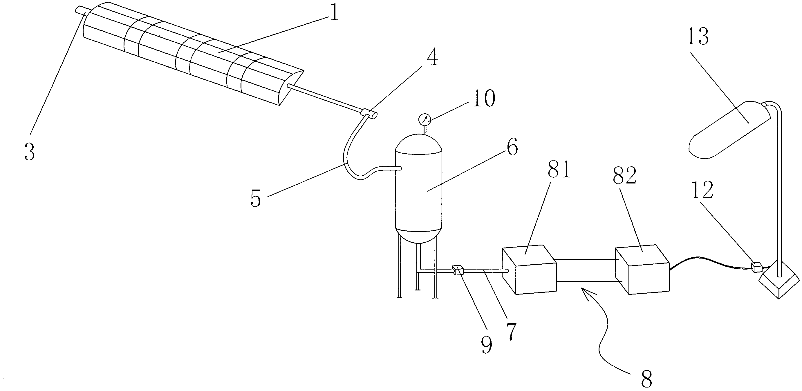 Power generating device for road deceleration strip
