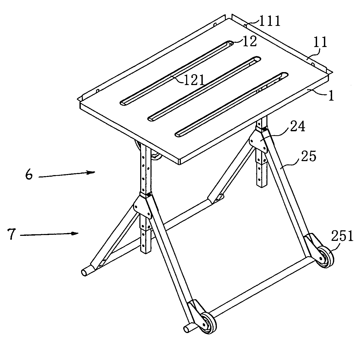 Metal-top welding table