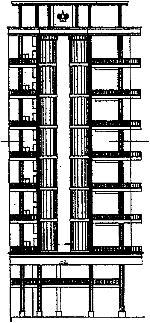 Superposition type villa capable of saving land