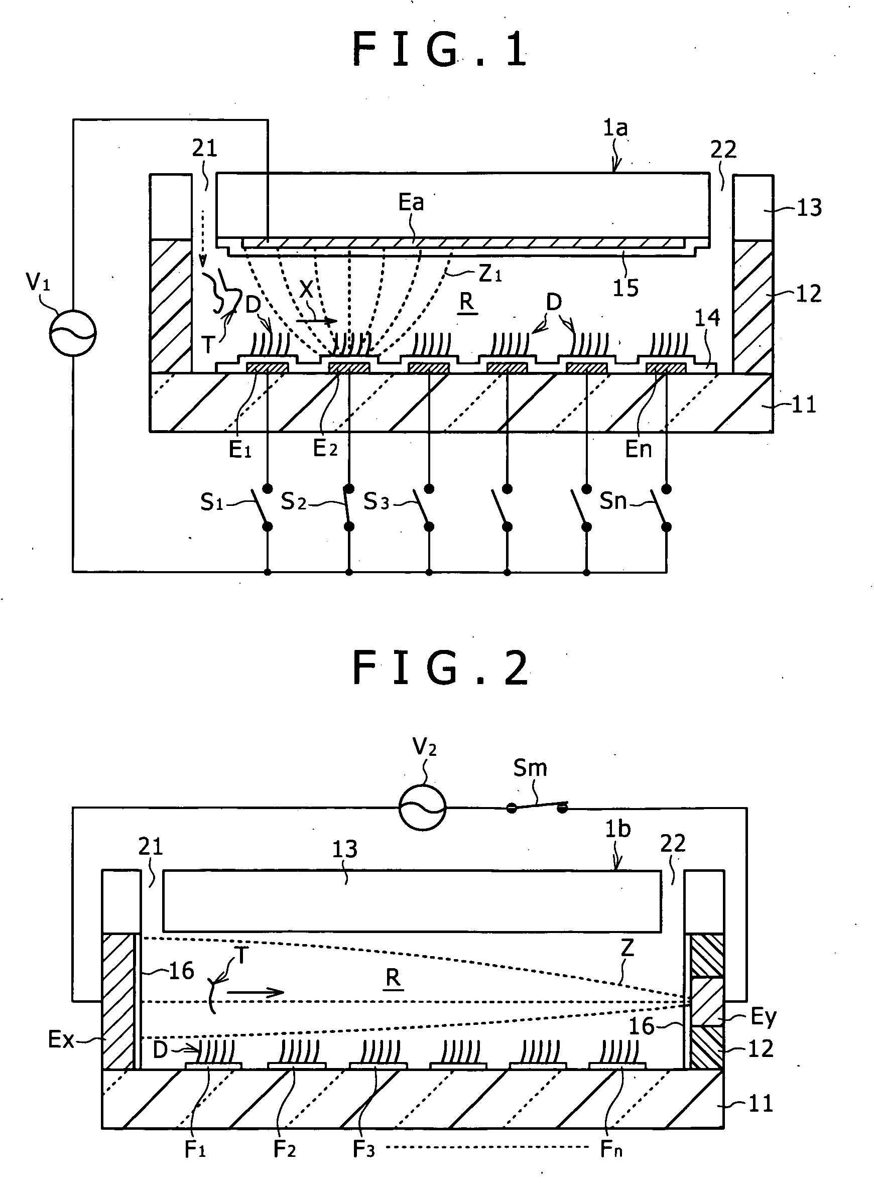 Hybridization detecting unit relying on dielectrophoresis, sensor chip provided with the detecting unit, and method for detection of hybridization