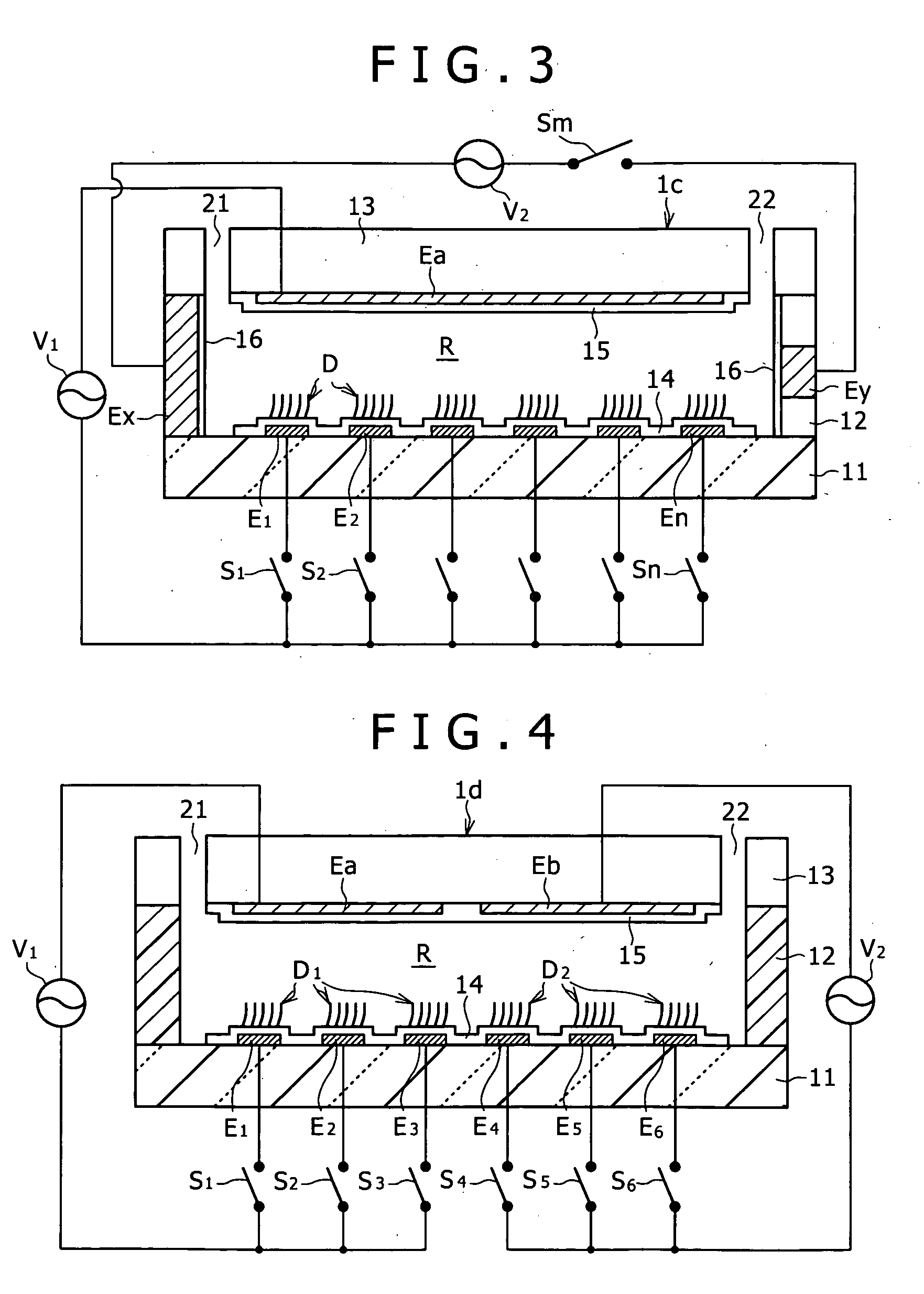 Hybridization detecting unit relying on dielectrophoresis, sensor chip provided with the detecting unit, and method for detection of hybridization