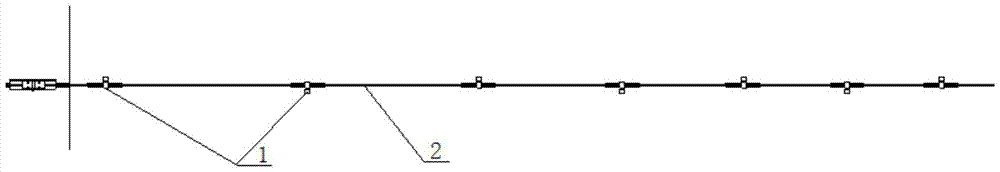 A V-shaped damping wire clip damping wire