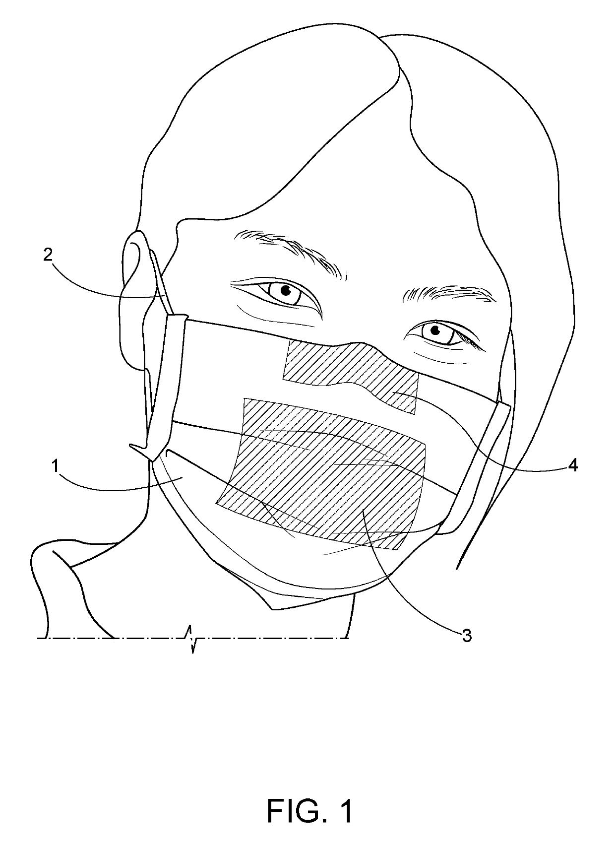 Temperature sensitive surgical face mask for identifying at risk patients and reducing viral infection