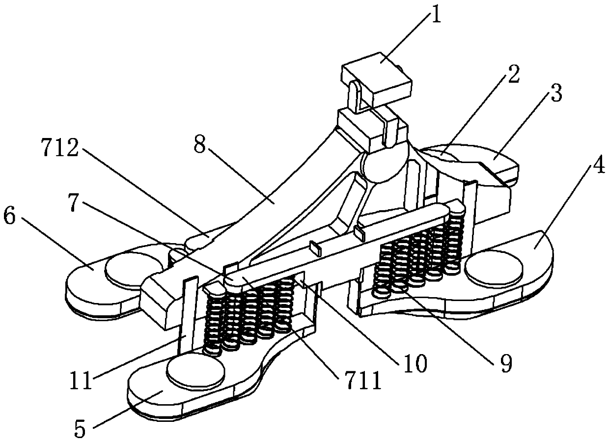 Foot structure of biped robot and all-terrain pavement adaptation method thereof