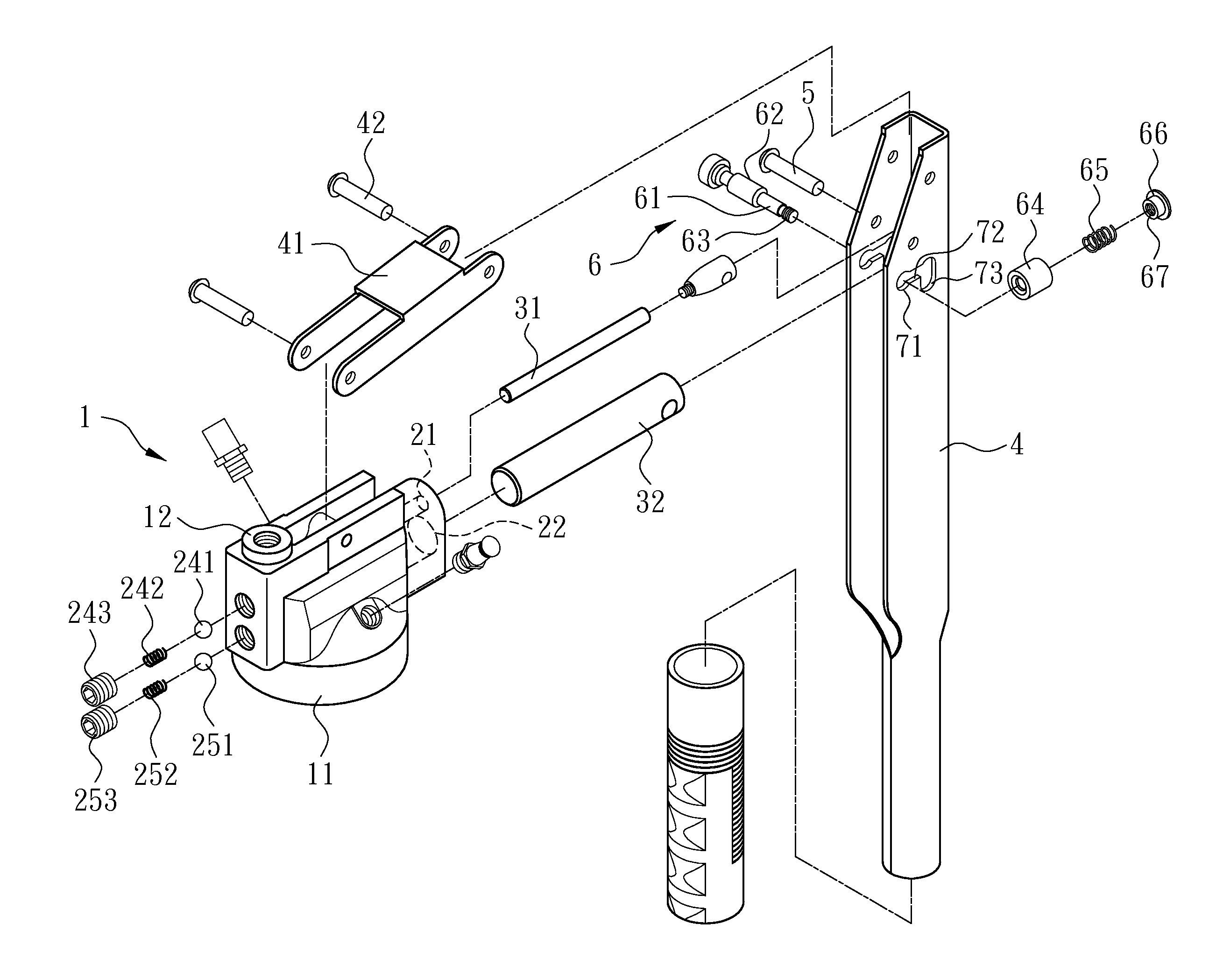 Oil Flow Control Structure for Grease Gun