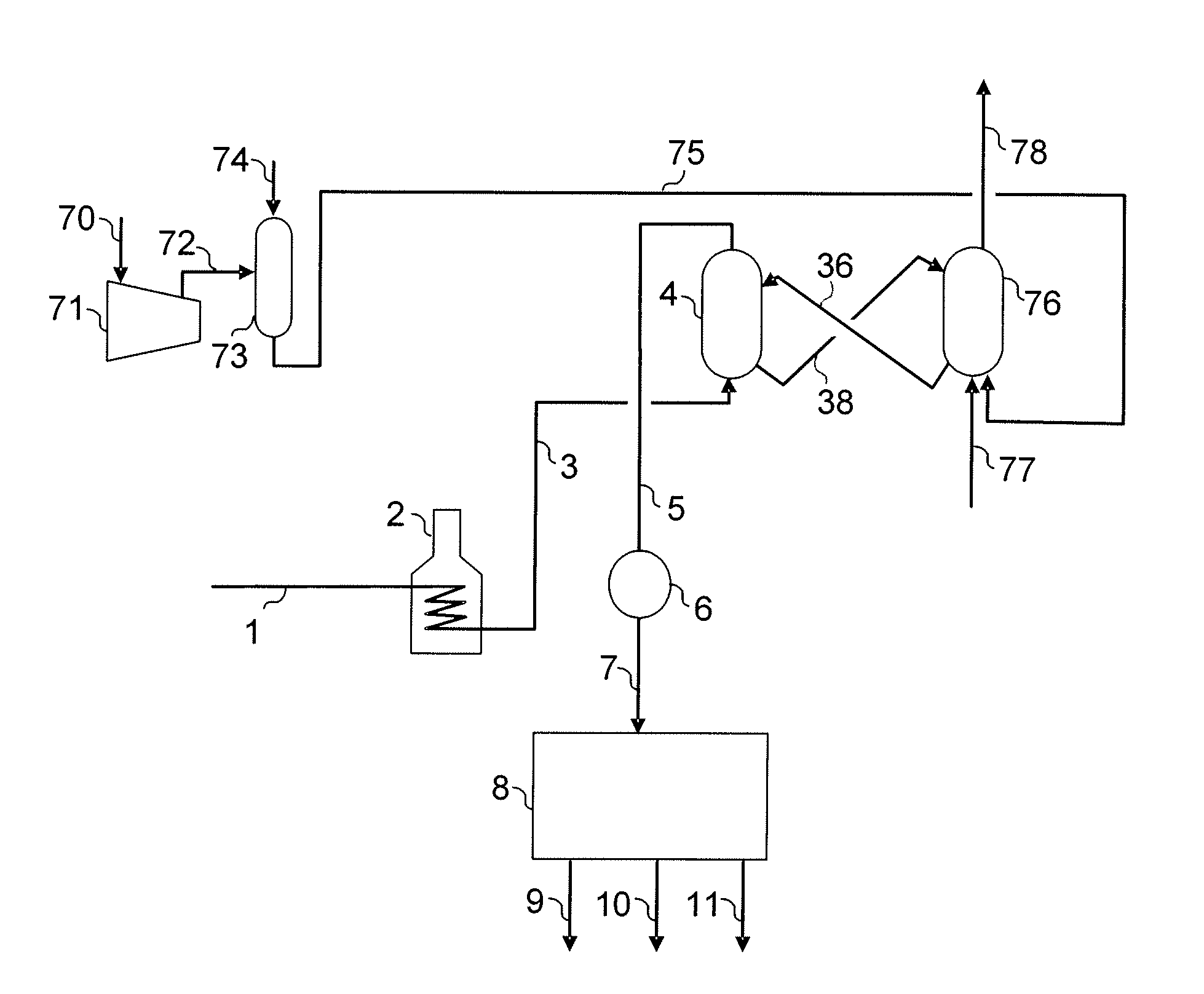 Fluidized Bed Reactor with Back-Mixing for Dehydrogenation of Light Paraffins