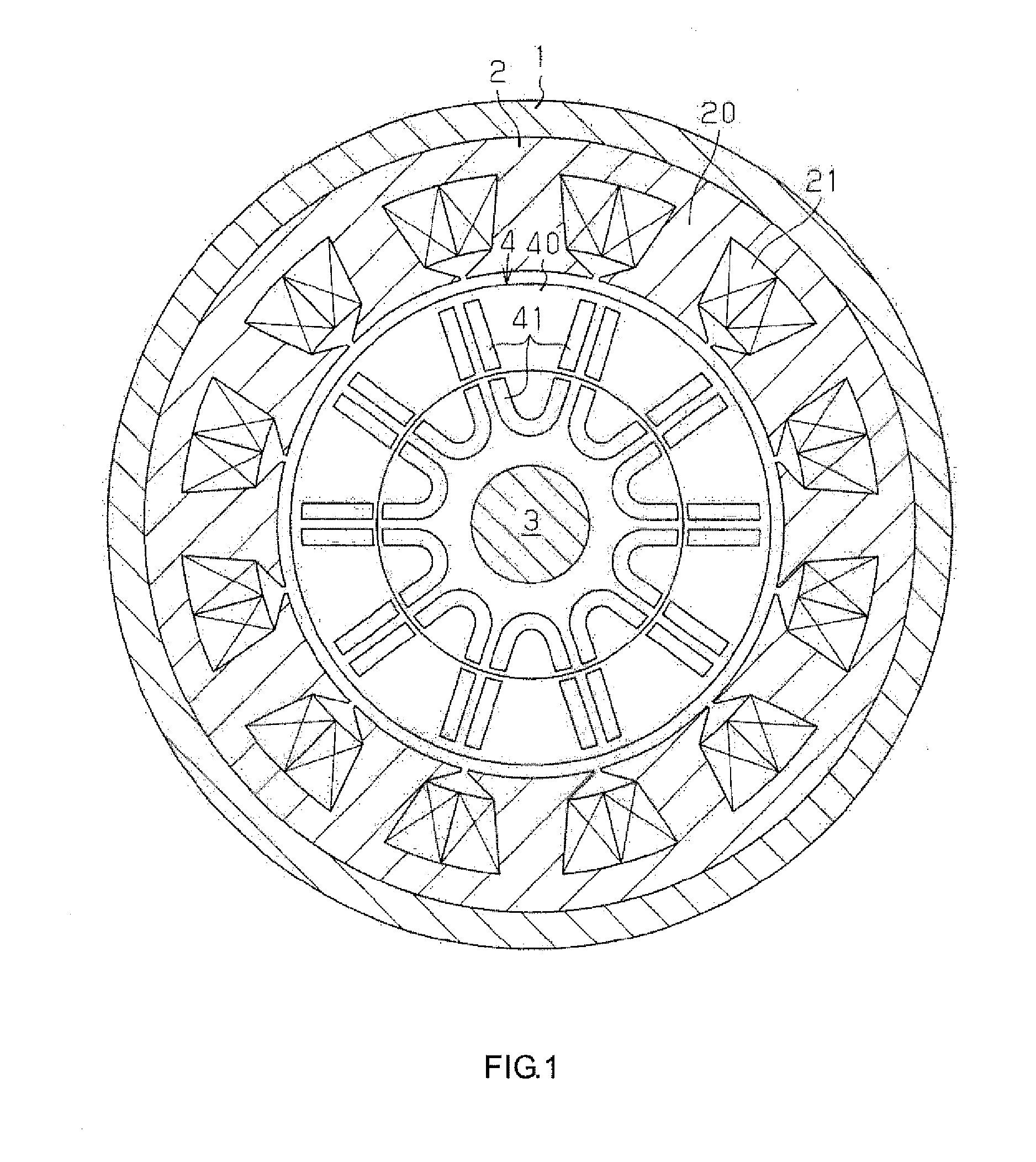 Magnet embedded rotor and method of manufacturing the magnet embedded rotor