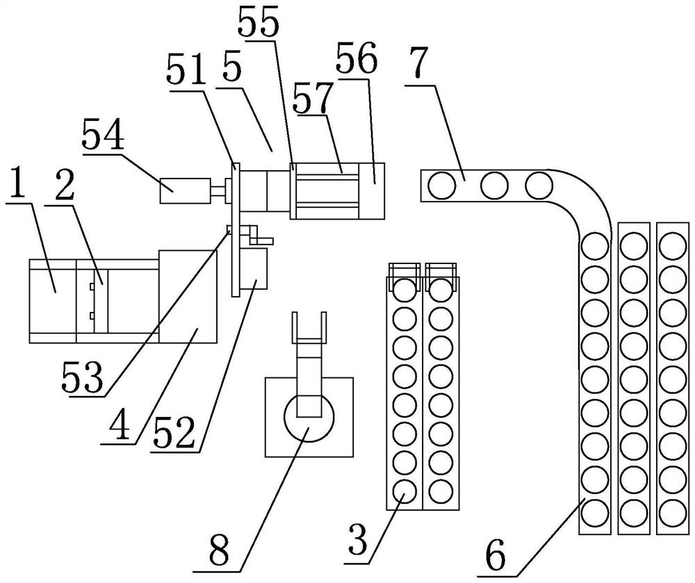Automatic core filling production line for three-way catalytic converters