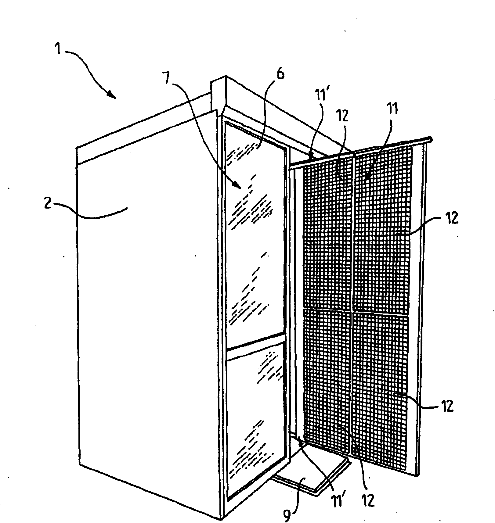 Device and method for monitoring the radioactive contamination of a user
