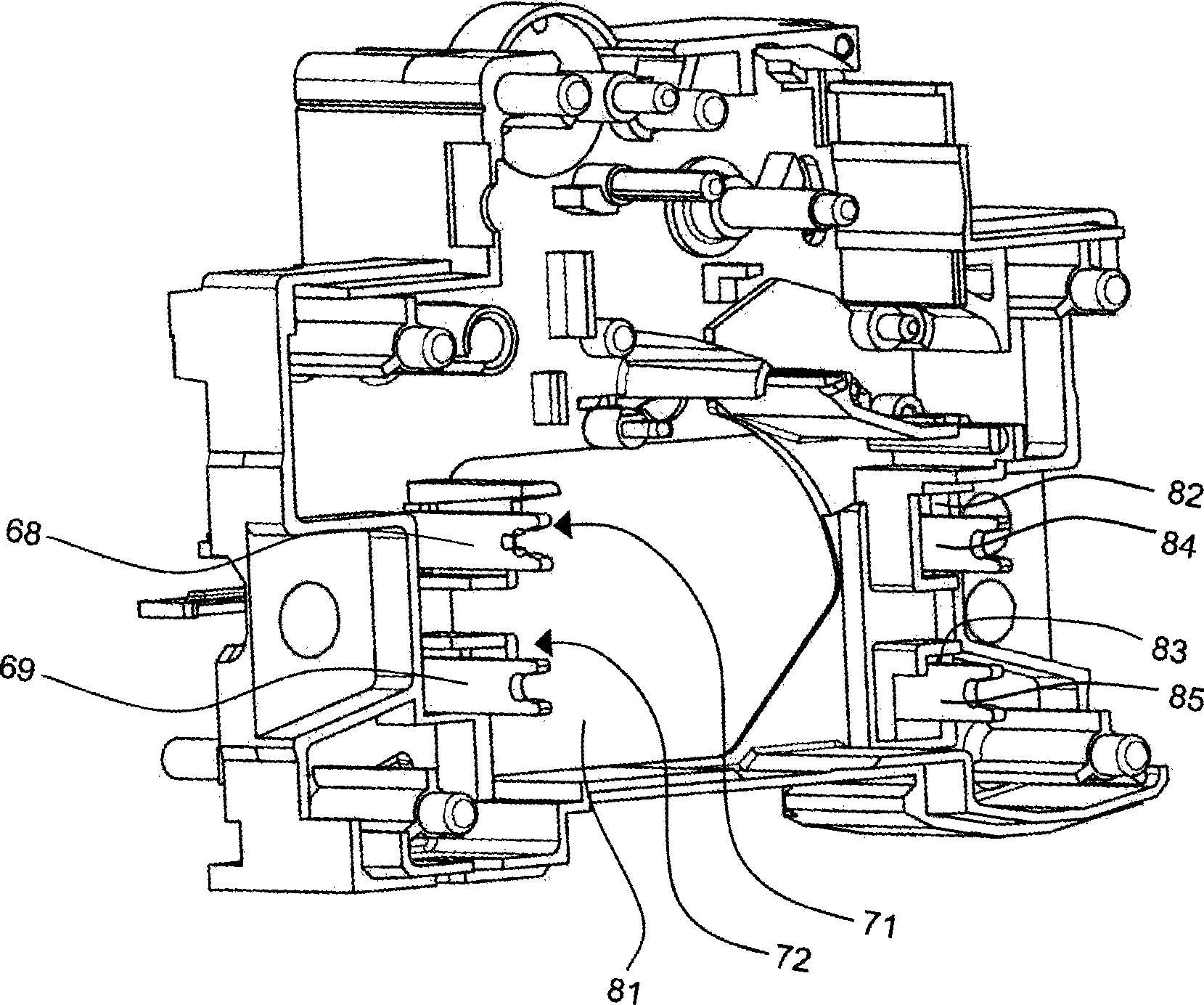Electric device with differential protection