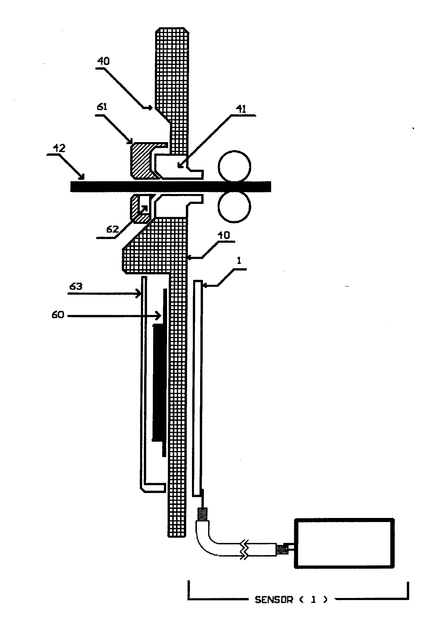 Method, device, sensor and algorythm for detection of devices stealing information from ATM devices