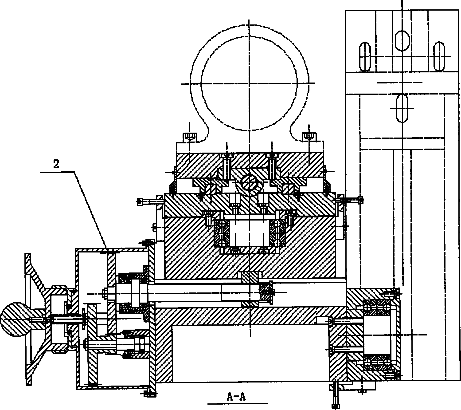 Micro-motion stepless speed regulation grinding device for common big vertical lathe