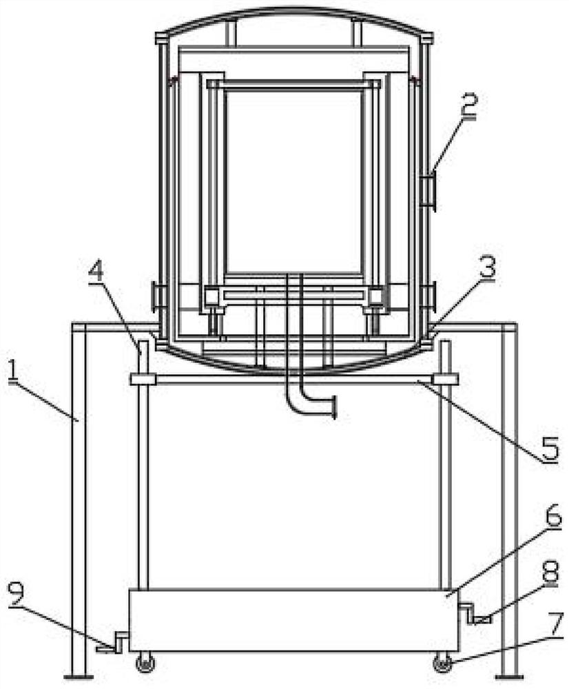 Sintering furnace bottom cover lifting and pressing mechanism