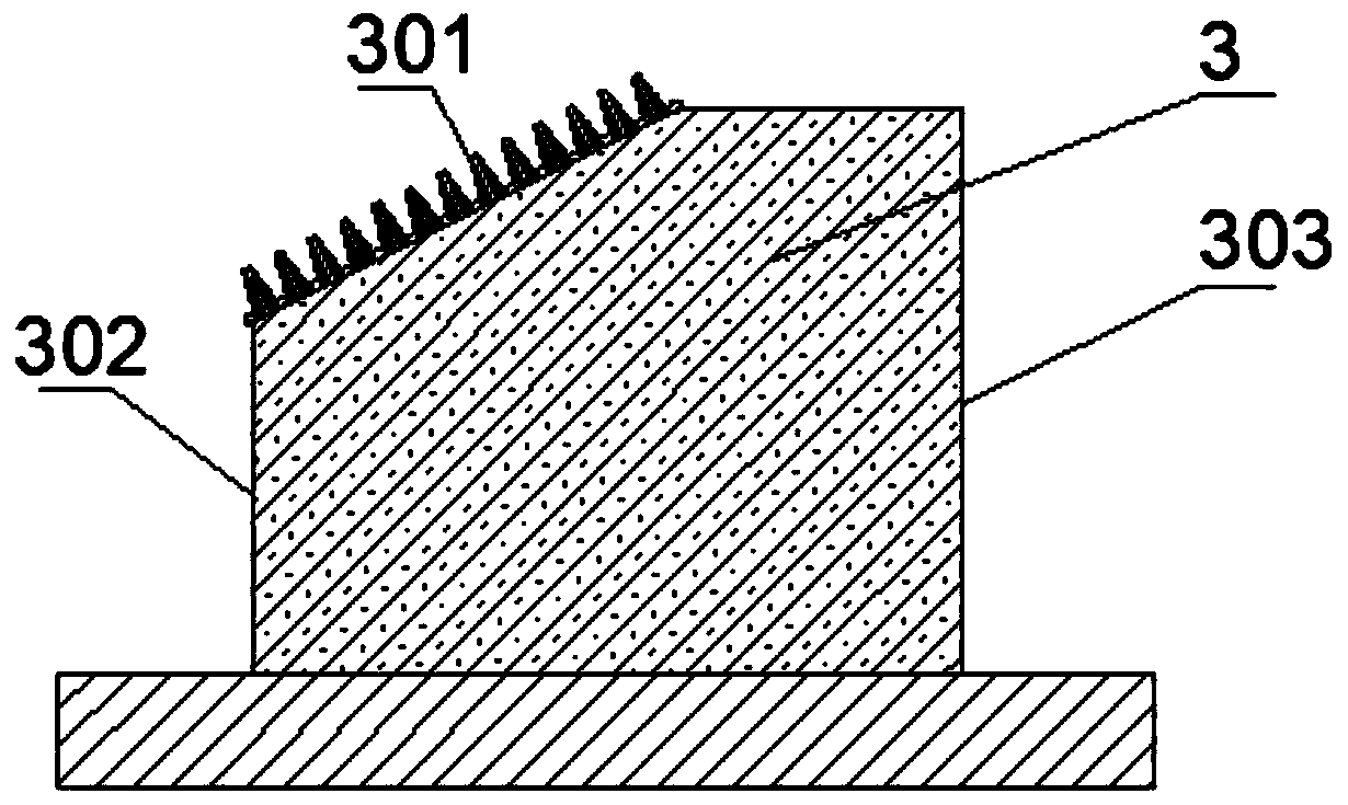 An ecological riverside belt of a navigable river