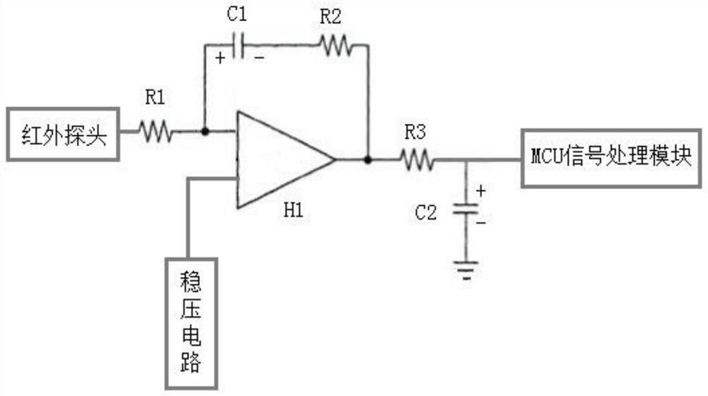 Infrared temperature measurement system of mobile phone