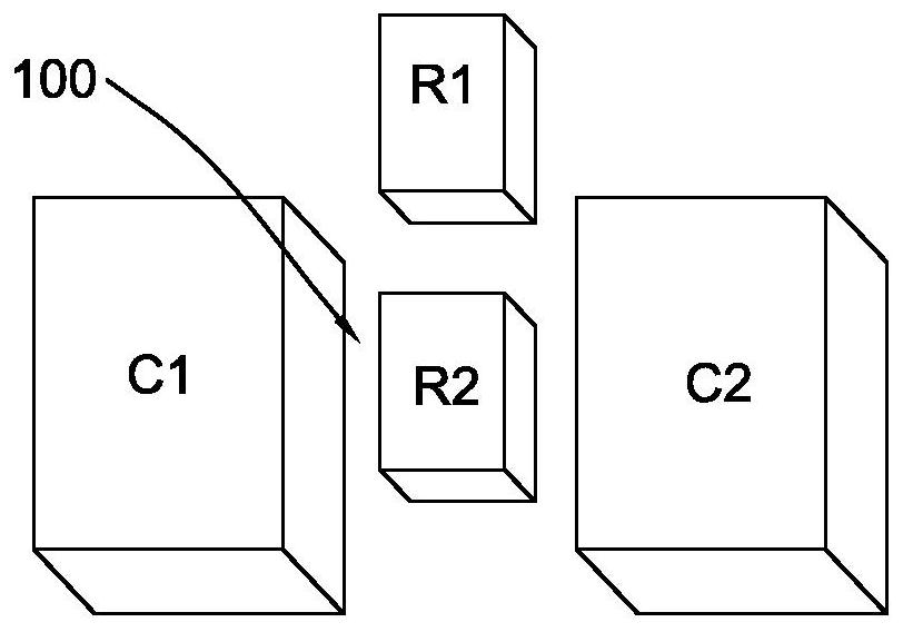 Step-down DC converter circuit structure