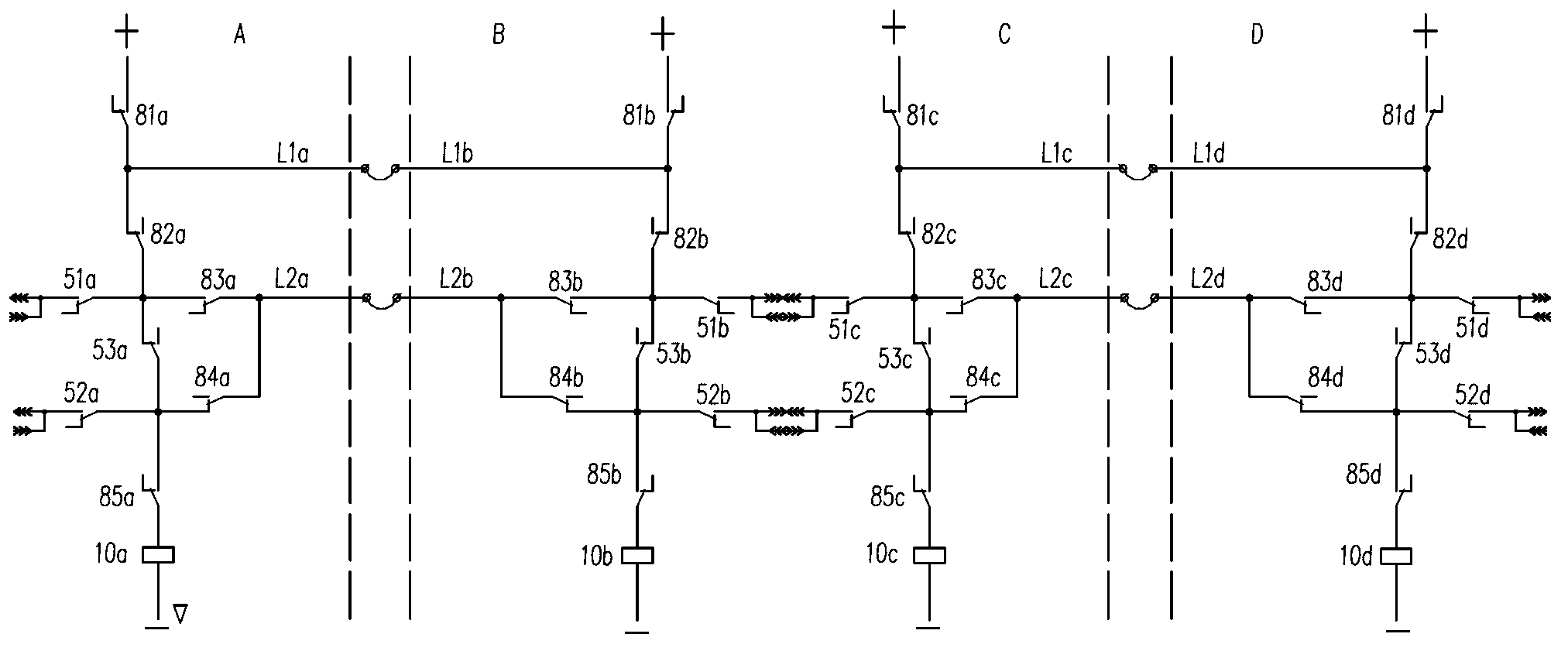Multi-train electrical reconnection control circuit for motor train unit and reconnection method
