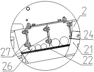 A sieve breakage detection device