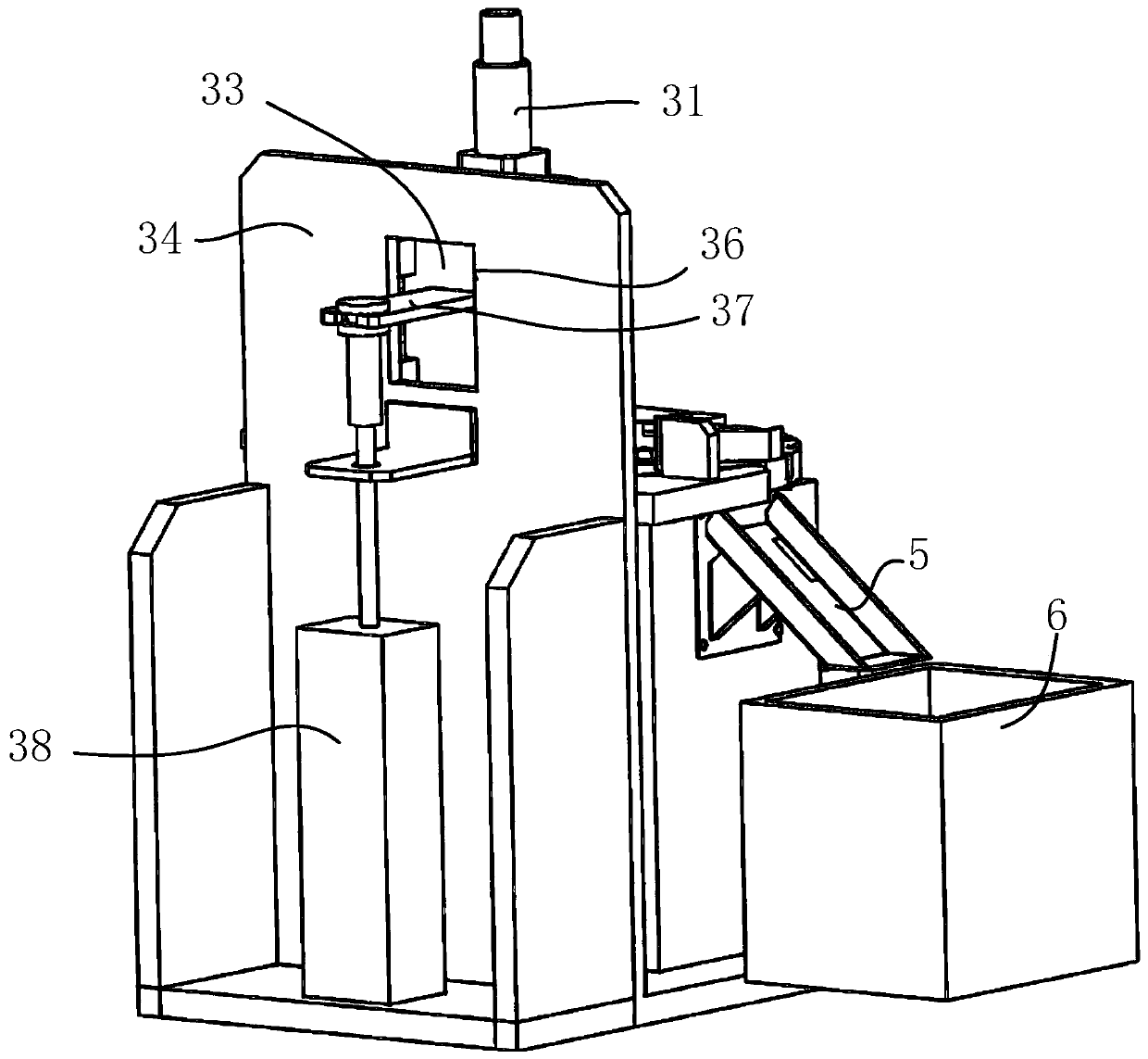 Chamfering full-automatic equipment for blood pressure meter nozzles