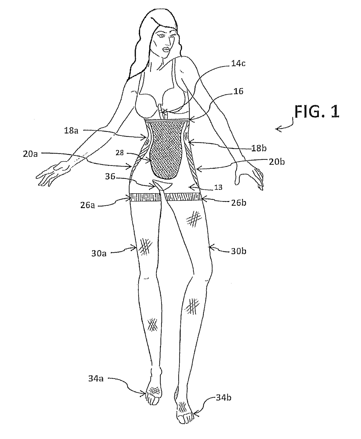 Butt enhancing hosiery/shaper under garment