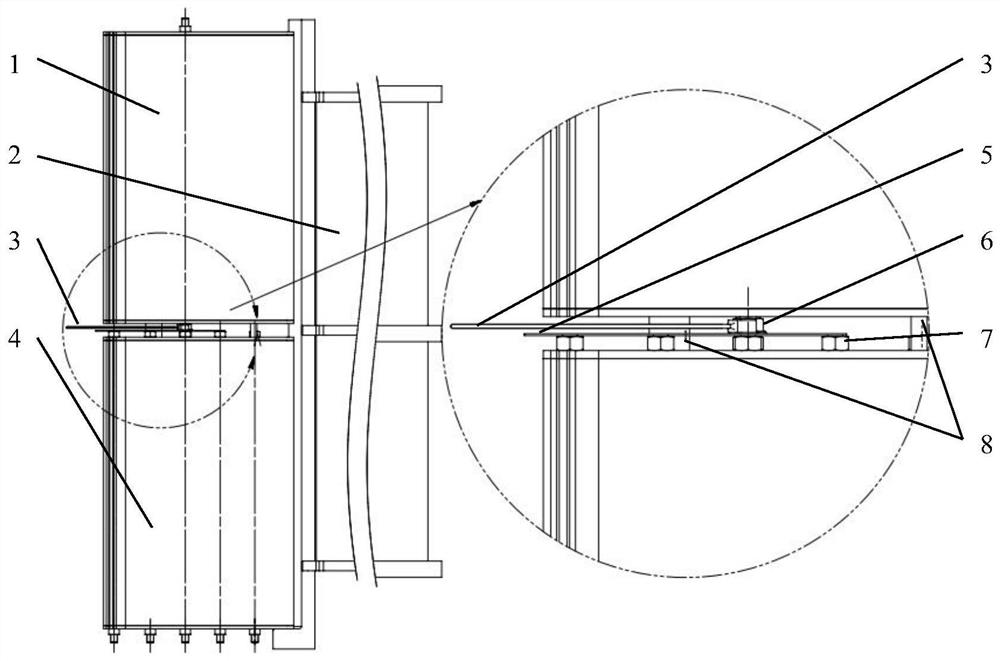 Process method for installing two-section magnet yoke of hydraulic generator