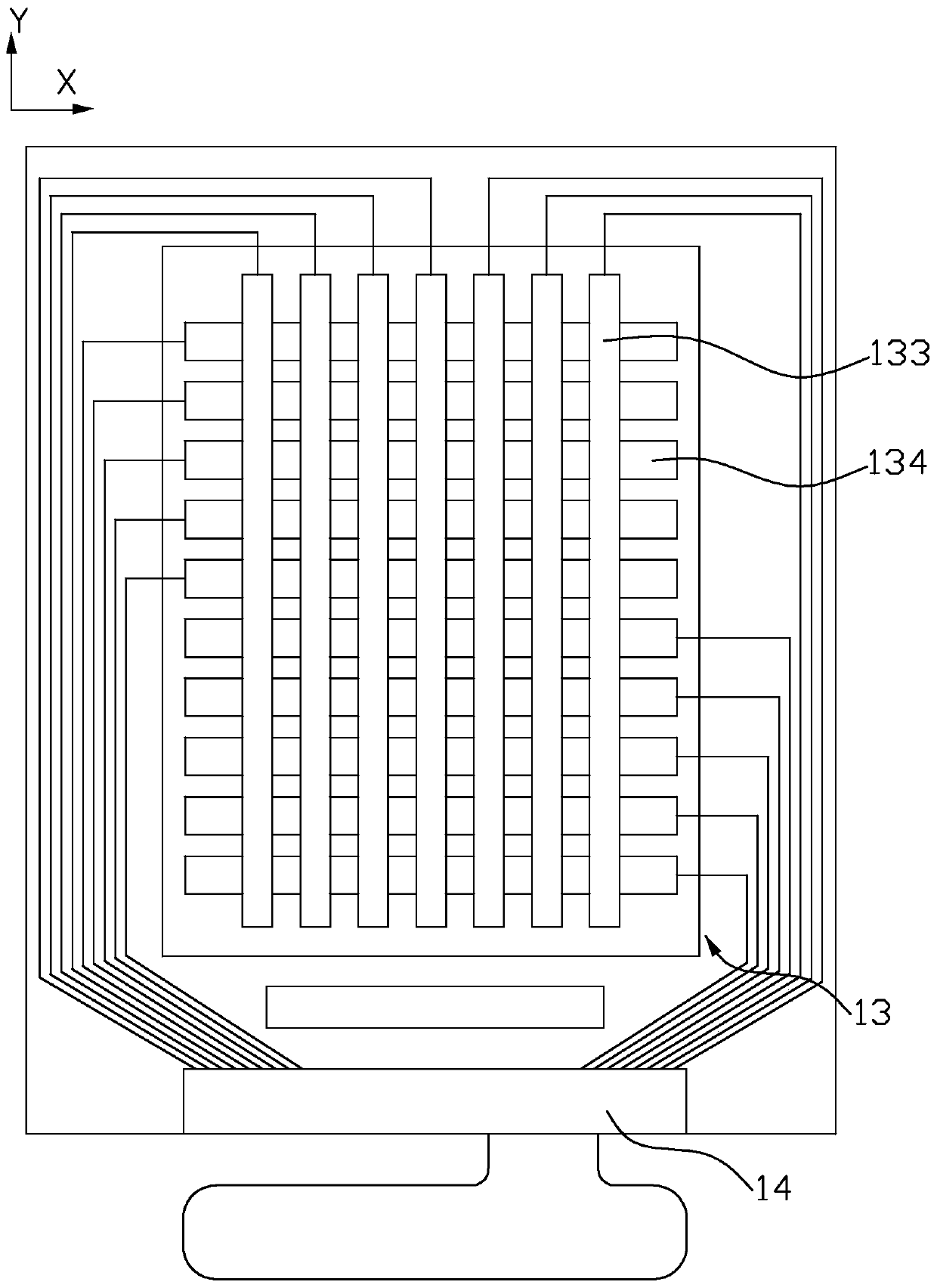 Embedded capacitive touch display panel