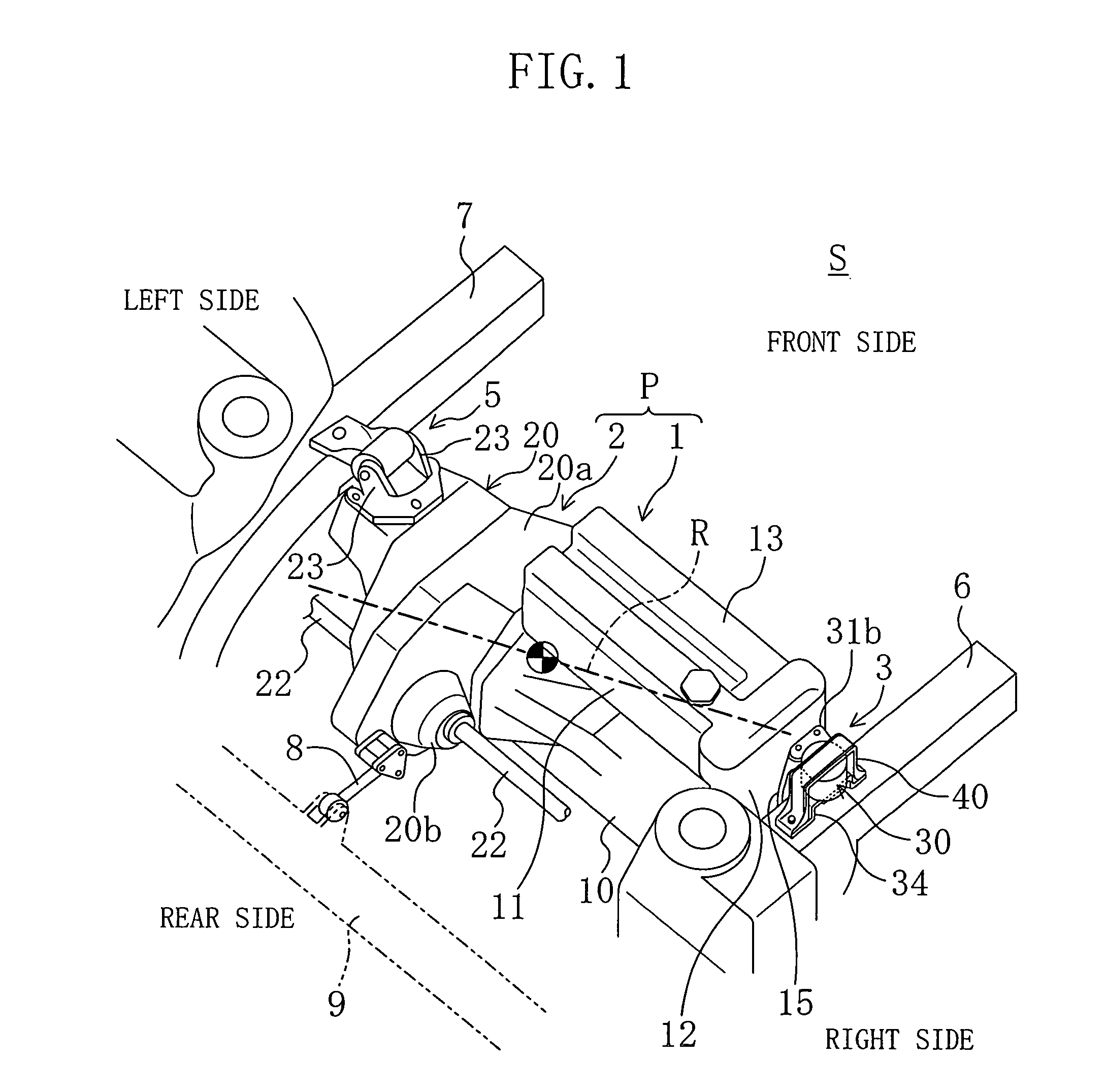 Vibration isolating mount device