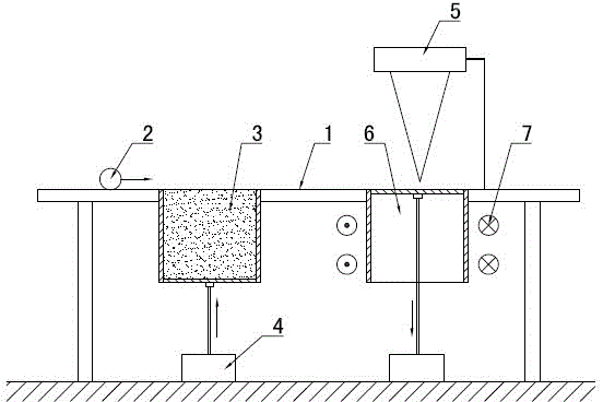 Sintering molding device and method for selective laser of rare earth permanent magnet device