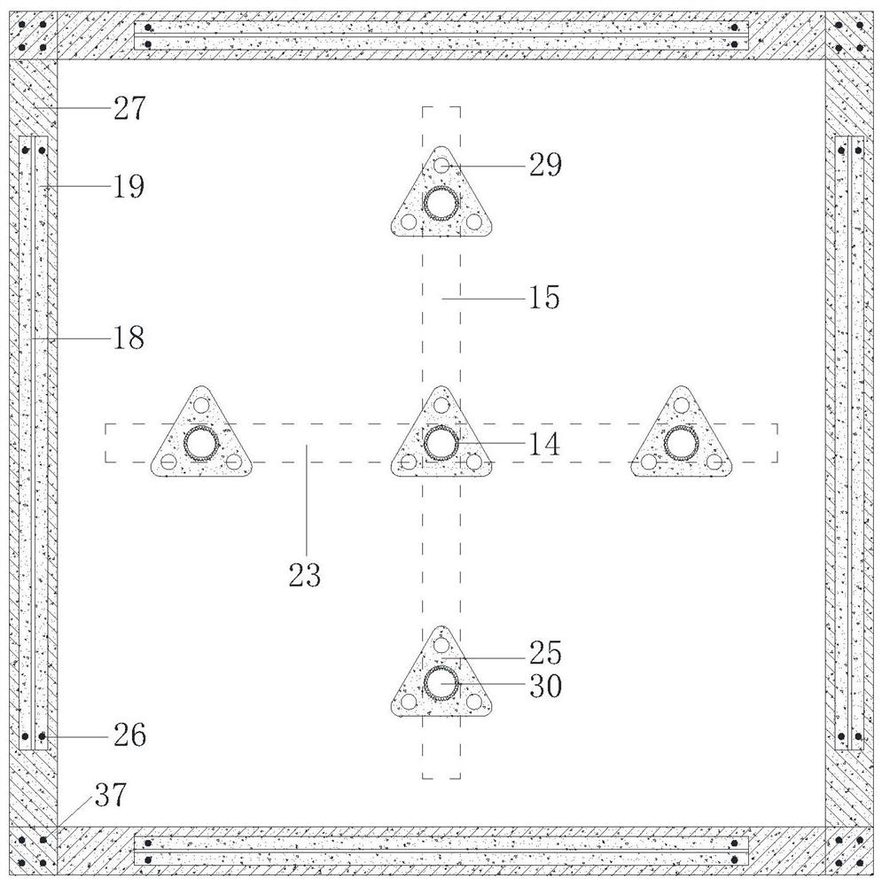 Construction method of aquatic plant composite ecological floating island