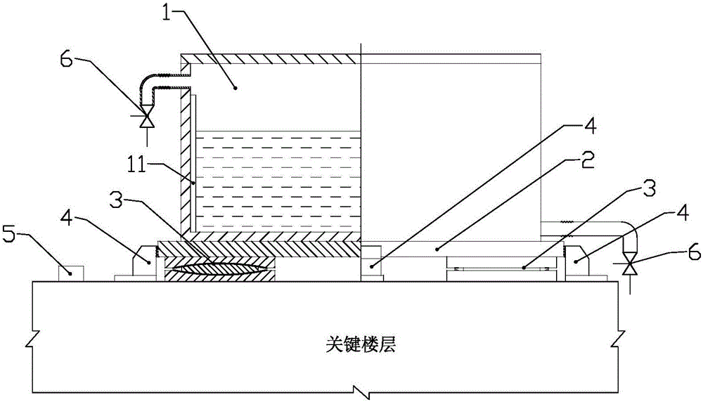 Tuning liquid and mass damp vibration damping apparatus