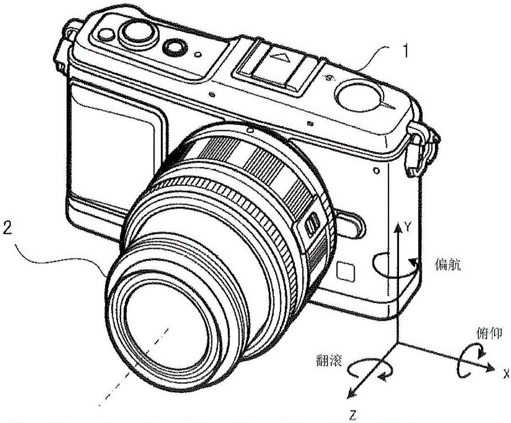 Camera system, blur correction method therefor, camera body and interchangeable lens