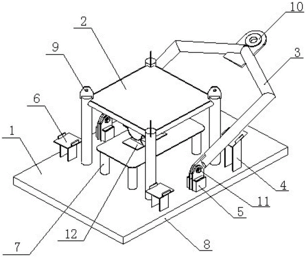 Underwater umbilical cable terminal base plate device