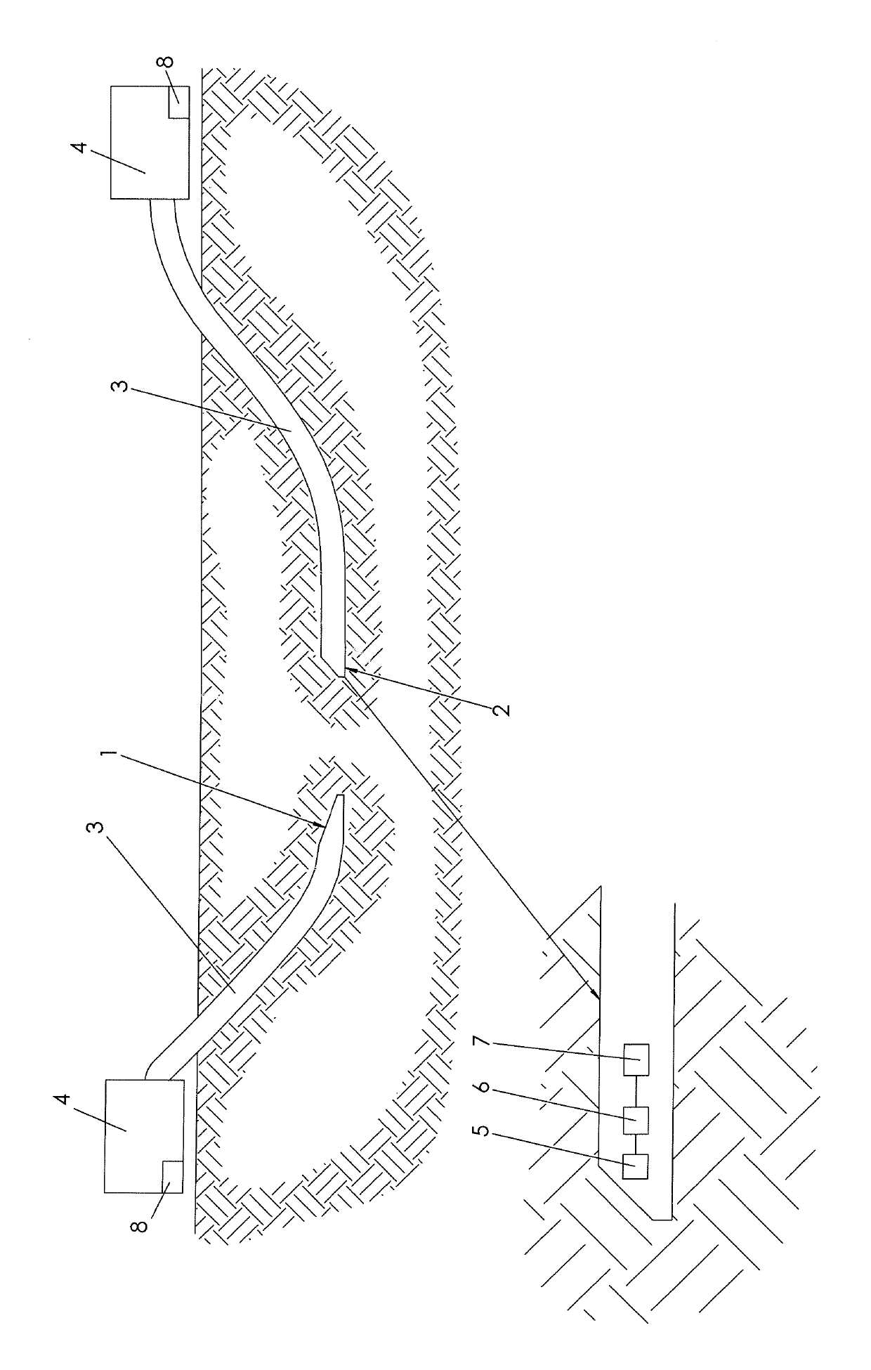 Method for introducing a borehole into the soil and soil drilling device and use thereof