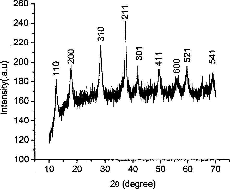 Process for synthesizing different crystal form one-dimensional single crystal mangnesium dioxide nano wire