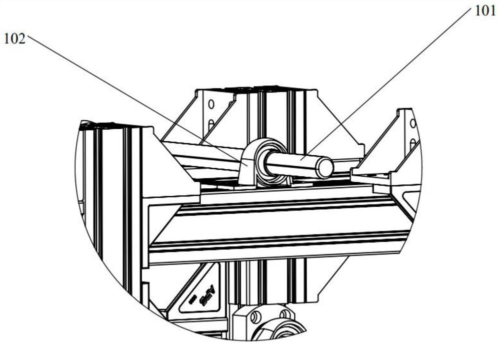 Hydraulic simulation test bench for semi-vehicle active suspension system