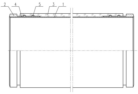 Glass fiber reinforced plastic reinforced metal pipeline