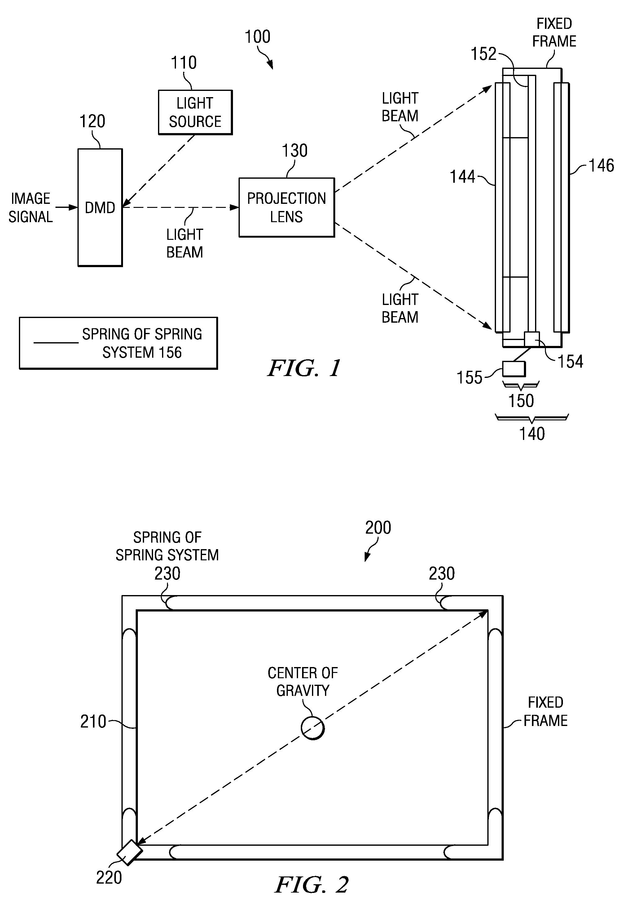 System and method for reducing visible speckle in a projection visual display system