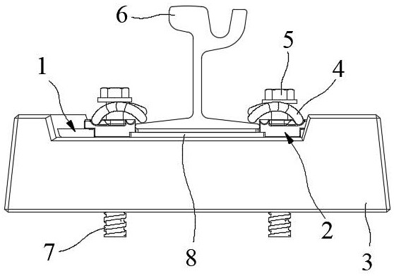 Tramcar fastener system